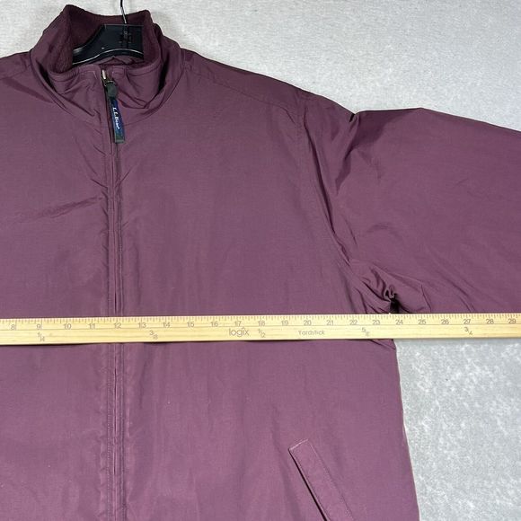 L.L. Bean Jacket Women's Size Large Purple Fleece Lined Full zip pockets - Picture 7 of 11